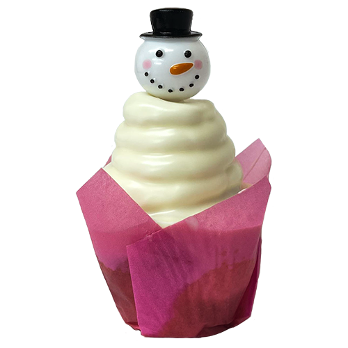 Buttercream Snowman cupcake